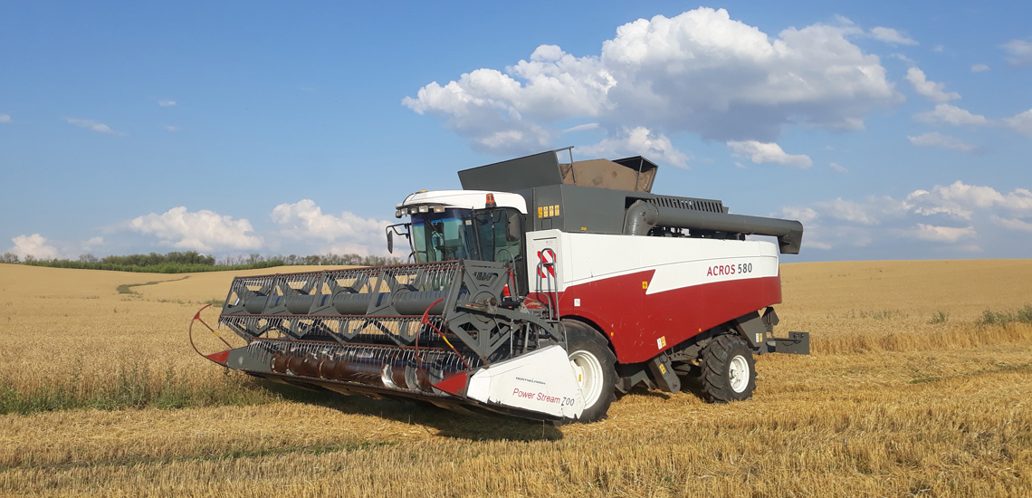 Комбайн с системой TOPCON YieldTrakk YM-1